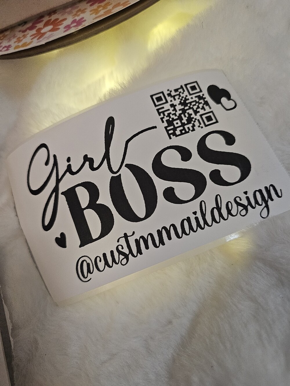 30 3x5 Qr Stickers Girl Boss 1 Social Name